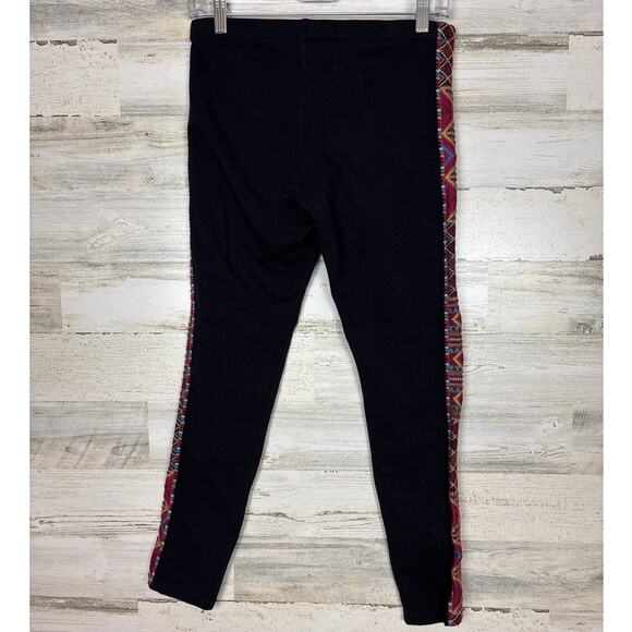 Johnny Was Women’s S Black Marjan Embroidered Stretch Ankle Legging Pants Boho - Picture 3 of 6